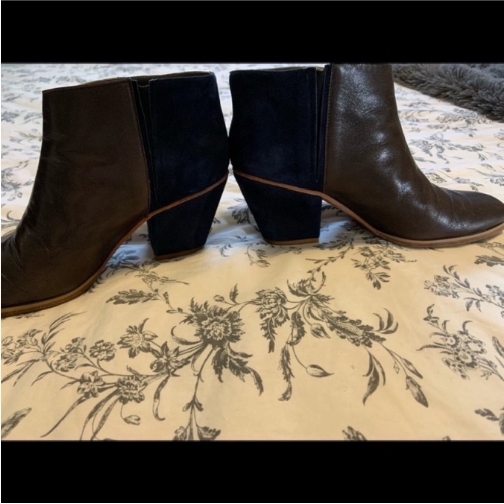 Rachel Comey Elegant Brown and Navy Ankle Boots